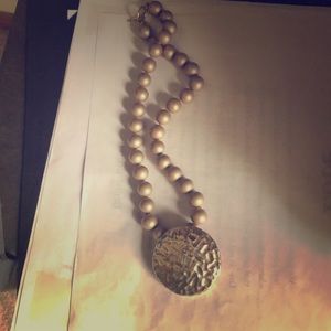 Hammered sterling with grey beads